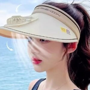 Cooling Fan Hat For Woman